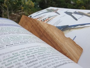 Handmade wood bookmark